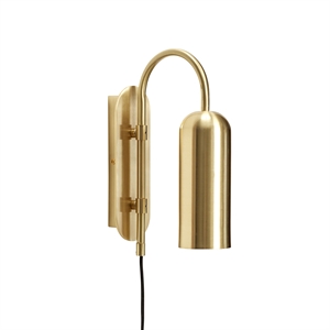 Hübsch Wall Lamp, Brass 2 Brass
