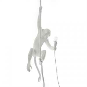 Seletti Monkey With Rope Loftlampe Hvid