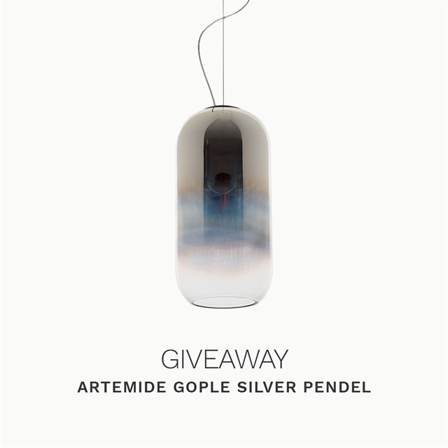 Artemide Gople Pendel Sølv