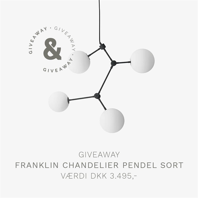 MENU Franklin Chandelier Pendel Sort