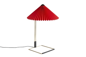 HAY Matin Table Lamp Ø380 Bright red shade