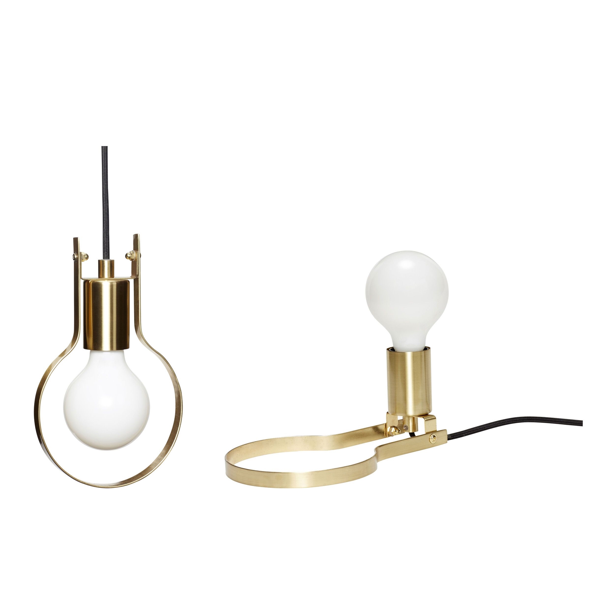 Hübsch Lamp/table lamp, metal, brass Brass