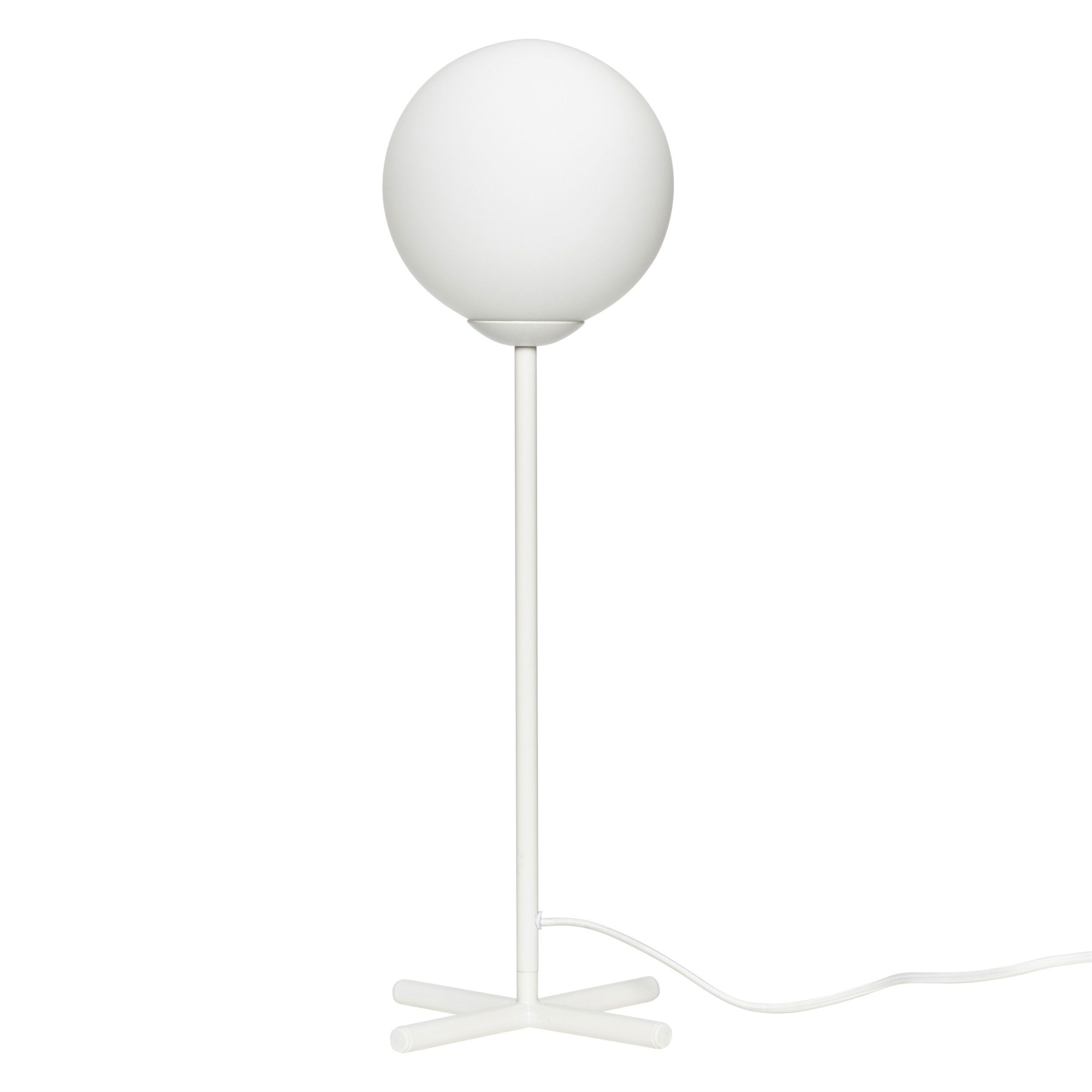 Hübsch Table Lamp m / bulb, metal, white / opal White