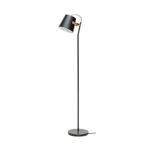 Hübsch Floor lamp, metal, black / brass 2 Black/Brass