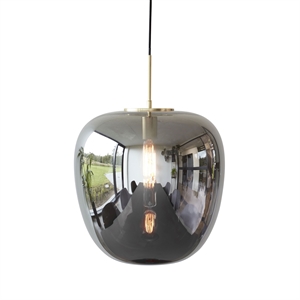 Hübsch Lamp, glass, mirror / brass White/Brass