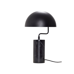 Hübsch Table Lamp, black, metal / marble Black
