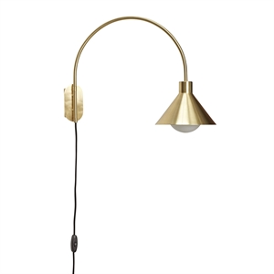 Hübsch Wall lamp, brass Brass