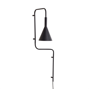 Hübsch Wall lamp, black 2 black