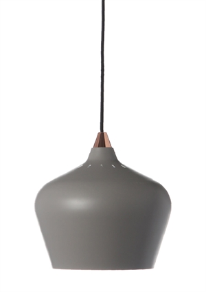 Frandsen cohen large metal pendant incl. ceiling canopy ø11 cm GREY / MATT. CONICAL BRASS TOP
