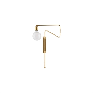 House Doctor Wall lamp Swing, small Brass