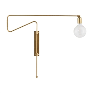 House Doctor Wall lamp Swing, large Brass