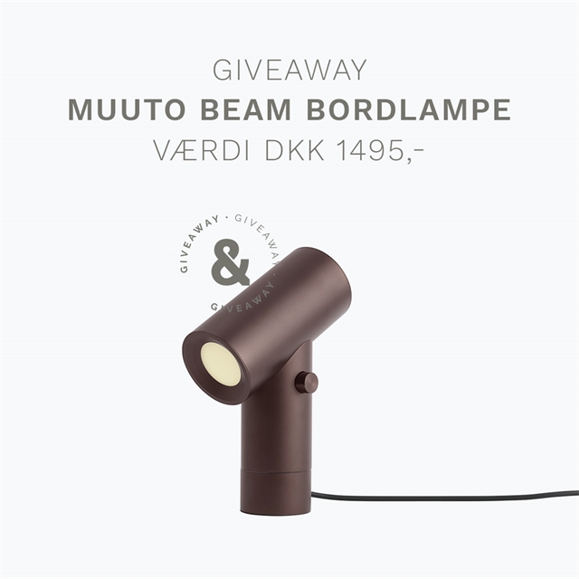 Muuto Beam Bordlampe Rødbrun